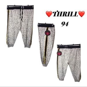 NWT Thrill 94 Gray Cropped Joggers